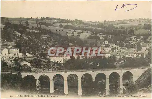 Cartes postales Olliergues P de C Le Viaduc