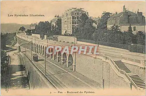 Cartes postales Pau Boulevard des Pyrenees