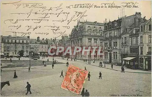 Cartes postales Le Mans Place de la Republique