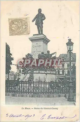 Cartes postales Le Mans Statue du General Chanzy