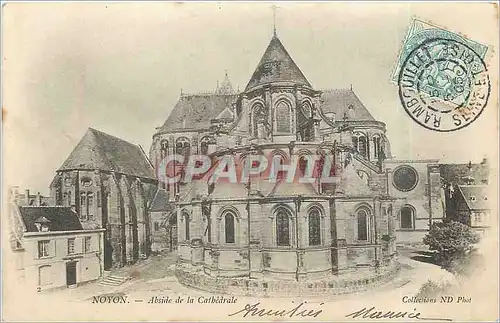 Ansichtskarte AK Noyon Abside de la Cathedrale