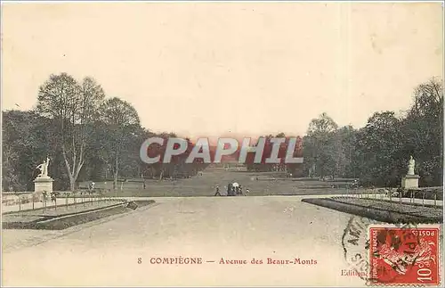 Cartes postales Compiegne Avenue des Beaux Monts