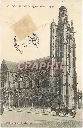 Cartes postales Compiegne Eglise Saint Jacques