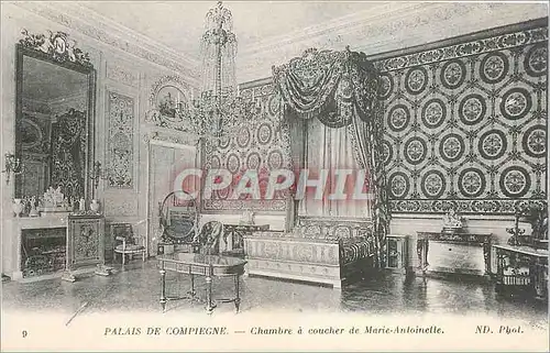 Ansichtskarte AK Palais de Compiegne Chambre a coucher de Marie Antoinette