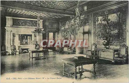 Ansichtskarte AK Pau Le Chateau Henri IV Le Grand Salon