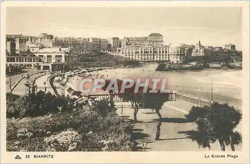 Cartes postales Biarritz La Grande Plage