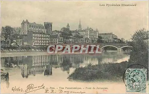 Cartes postales Pau Vue panoramique Pont du Jurancon