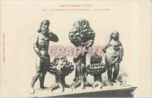 Cartes postales St Bertrand de Comminges Adam et Eve