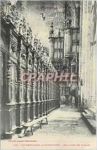 Cartes postales St Bertrand de Comminges Bas cotes des Stalles Orgue