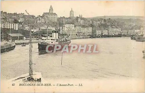 Cartes postales Boulogne sur Mer L'Avant Port Bateau