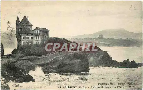 Ansichtskarte AK Biarritz BP Chateau Basque et la Rhune