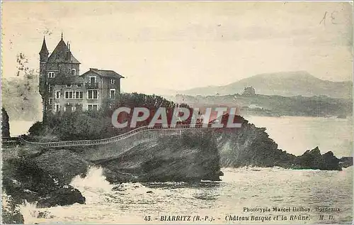 Cartes postales Biarritz BP Chateau Basque et la Rhune