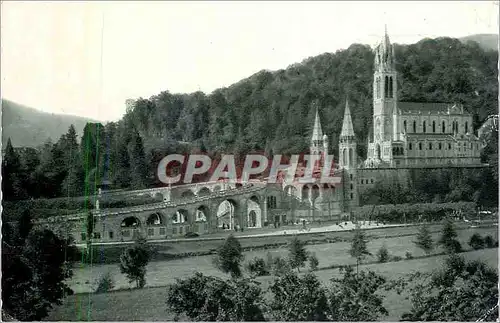 Ansichtskarte AK Lourdes La Basilique et le Calvaire