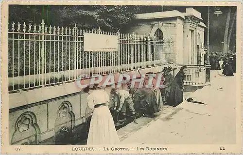 Cartes postales Lourdes La Grotte Les Robinets