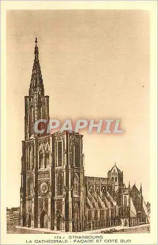 Cartes postales Strasbourg La Cathedrale Facade et cote sud