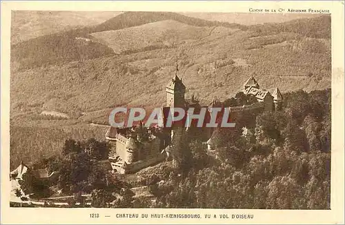 Ansichtskarte AK Chateau du Haut Koenigsburg Vu a vol d'Oiseau