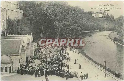 Cartes postales Lourdes Les Piscines et le Gave