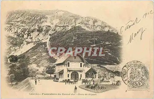 Cartes postales Lourdes Funiculaire du Grand Jer Gare de depart
