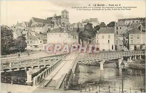 Cartes postales Le Mans Pont en X