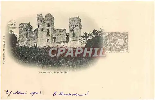 Cartes postales Ruines de la Tour du Pin