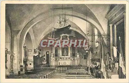 Cartes postales Cap d'Antibes Interieur de la Chapelle de Notre Dame de la Garoupe
