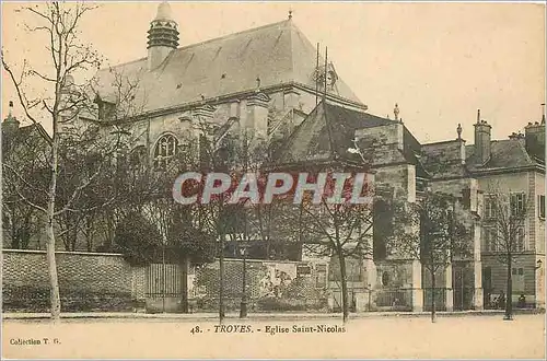 Cartes postales Troyes Eglise Saint Nicolas