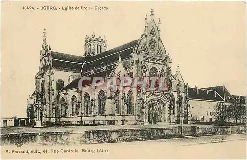 Cartes postales Bourg Eglise de Brou Facade