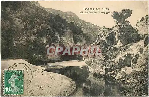 Cartes postales Gorges du Tarn Rocher du Champignon