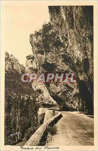 Cartes postales Gorges du Tarn Les rochers en encorbellement au Cirque des Baumes