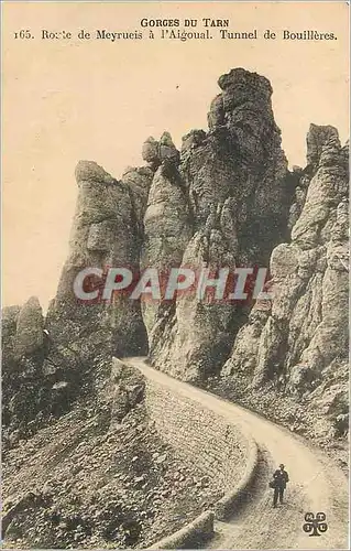 Cartes postales Gorges du Tarn Route de Meyrueis a l Aigoual Tunnel de Bouilleres