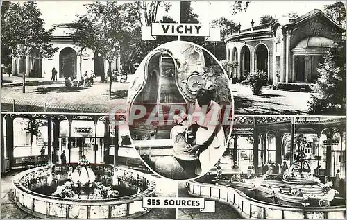 Moderne Karte Vichy ses sources