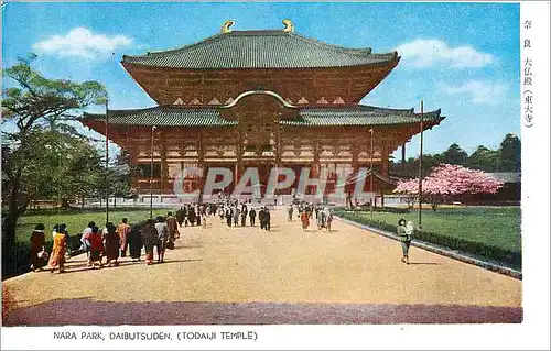 Ansichtskarte AK Nara Park Daibutsuden Todaiji Temple
