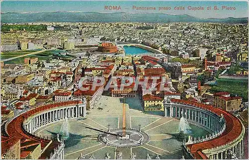 Ansichtskarte AK Roma Panorama praso dalla Cupola di S Pietro