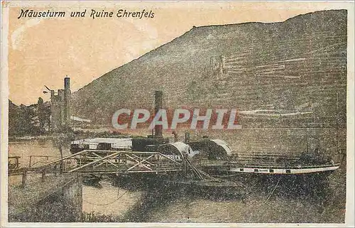 Cartes postales Mauseturm und Ruine Ehrenfels