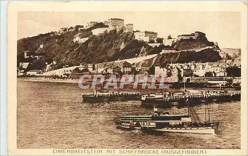 Cartes postales Ehrenbreitstein mit Schiffbrucke Ausgefahren