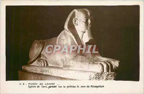 Ansichtskarte AK Musee du Louvre Sphinx de Tanis portant sur la poiterine le nom de Menephtah