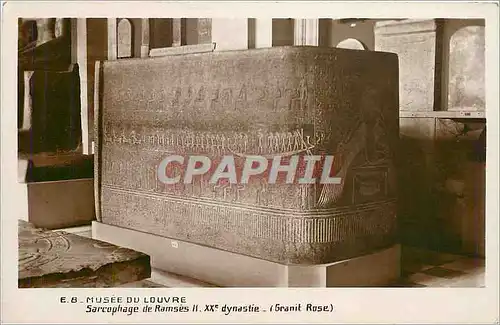 Ansichtskarte AK Musee du Louvre Sarcophage de Ramsies II