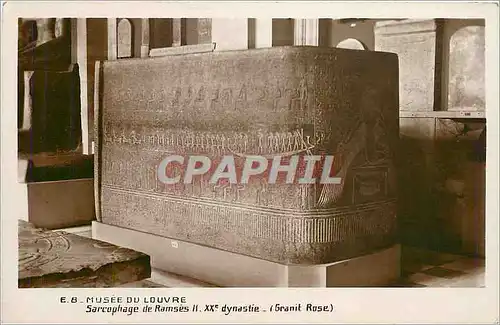 Cartes postales Musee du Louvre Sarcophage de Ramsies II
