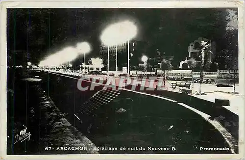 Cartes postales Arcachon Eclairage de nuit de Nouveau