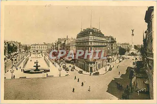 Cartes postales Bordeaux Gironde Vue generale sur les Allees de Tourny et le Monument des Girondins