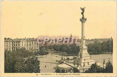 Cartes postales Bordeaux Le Monument des Girondins