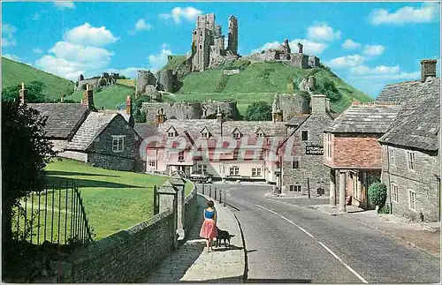 Cartes postales Corfe Village and Castle Dorset