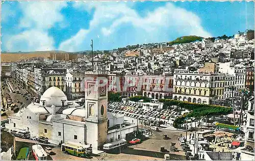 Moderne Karte Alger El Djezair Place du Gouvernement