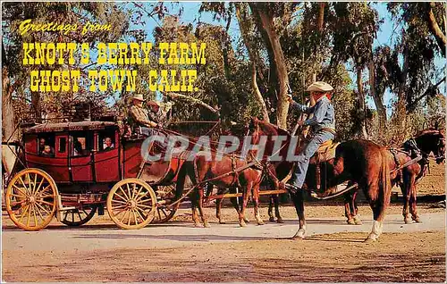 Ansichtskarte AK Stage Coach Knotts Berry Farm Ghost Town California