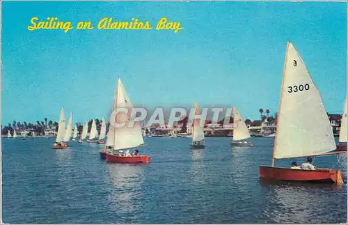 Cartes postales Sailing on Alamitos Bay Long Beach California