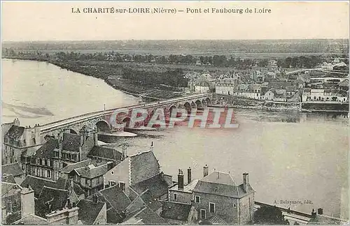 Ansichtskarte AK La Charite sur Loire Nievre Pont et Faubourg de Loire