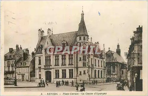 Cartes postales Nevers Place Carnot La Caisse d'Epargne