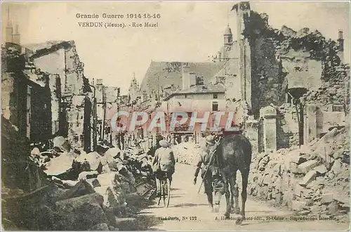 Cartes postales Verdun Meuse Rue Maxel Militaria