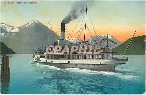 Cartes postales Dampfer Uri bei Vitznau