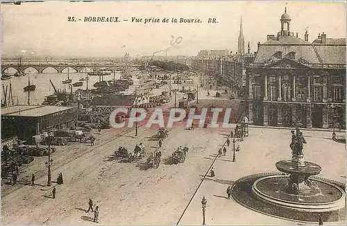 Cartes postales Bordeaux Vue prise de la Bourse